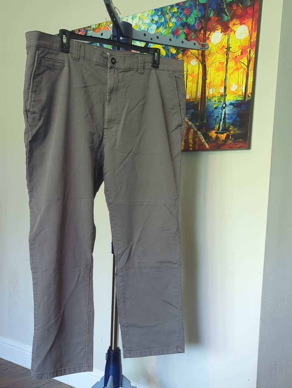 Men's Straight Chino Pants in Gray #2